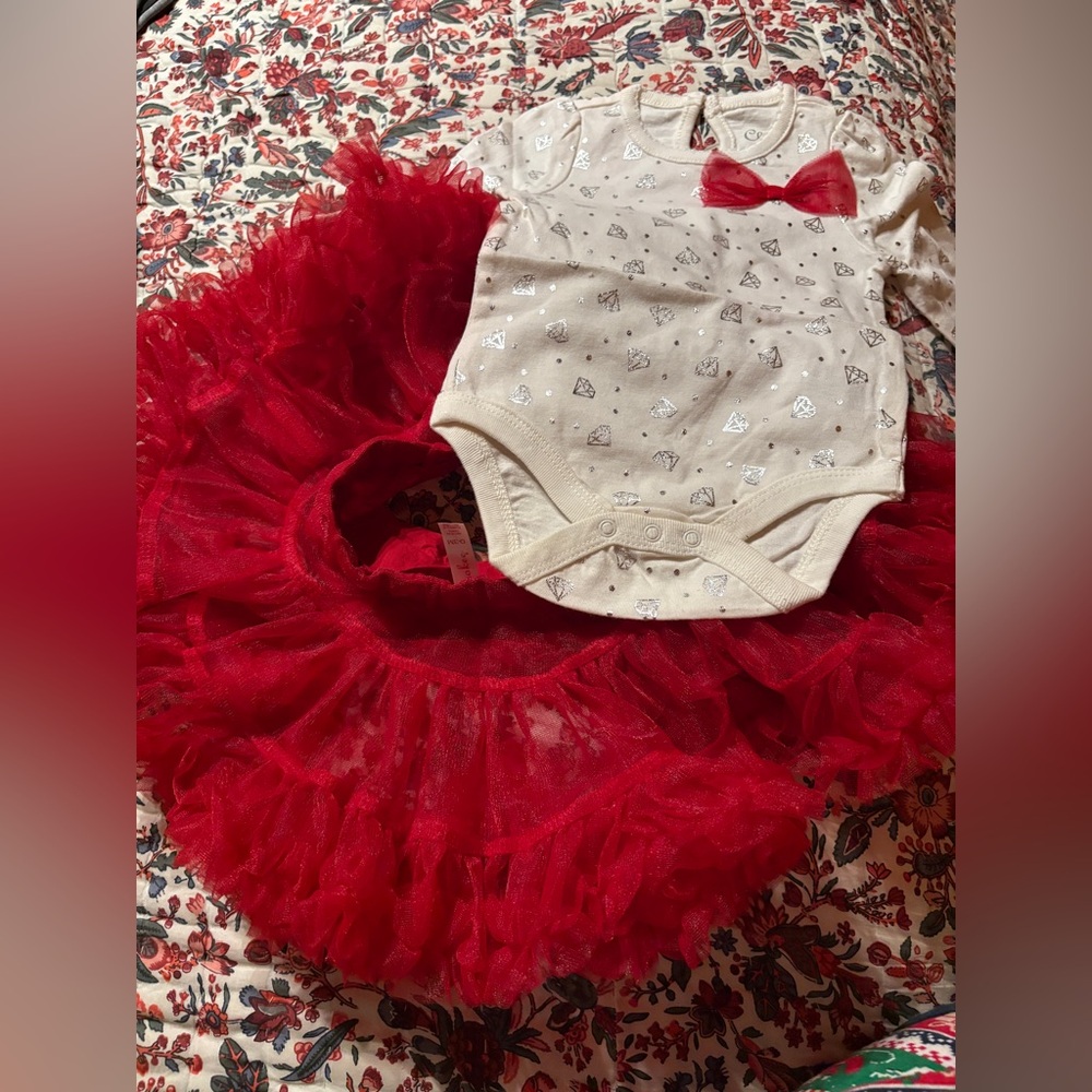 0-3 month tutu and onesie